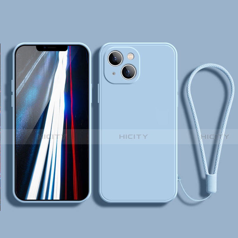 Apple iPhone 13用360度 フルカバー極薄ソフトケース シリコンケース 耐衝撃 全面保護 バンパー G02 アップル 