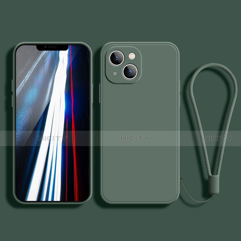 Apple iPhone 13用360度 フルカバー極薄ソフトケース シリコンケース 耐衝撃 全面保護 バンパー G02 アップル 