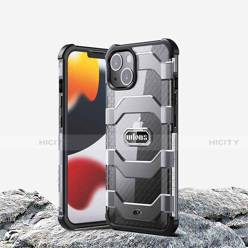 Apple iPhone 13用ハイブリットバンパーケース プラスチック 兼シリコーン カバー 前面と背面 360度 フル U02 アップル 