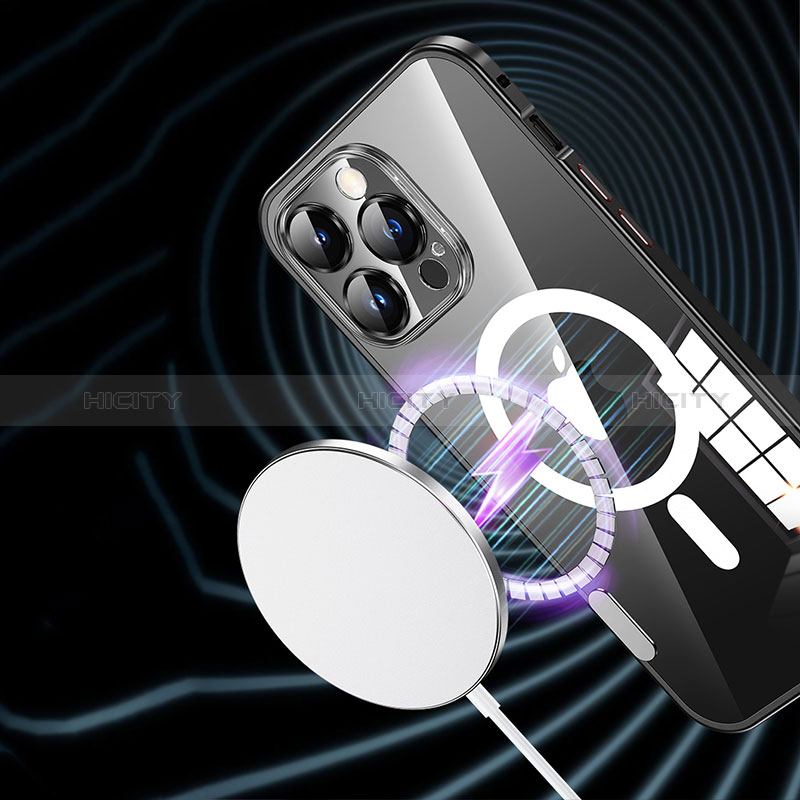 Apple iPhone 13用ケース 高級感 手触り良い メタル兼プラスチック バンパー Mag-Safe 磁気 Magnetic JL1 アップル 