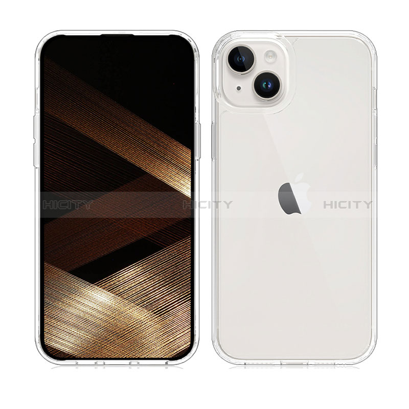 Apple iPhone 13用360度 フルカバー ハイブリットバンパーケース 透明 プラスチック カバー ZJ1 アップル 
