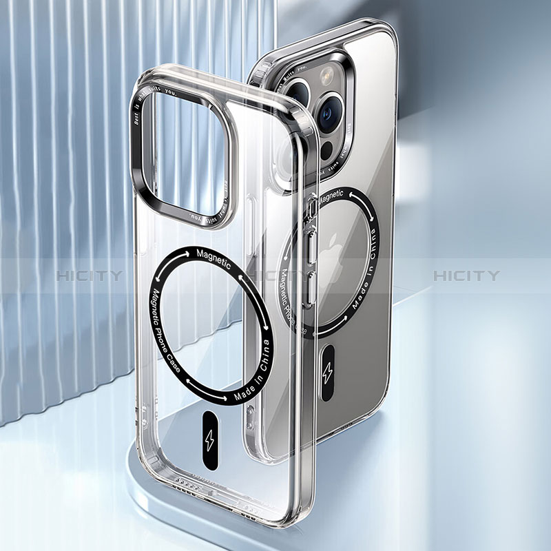 Apple iPhone 13用極薄ソフトケース シリコンケース 耐衝撃 全面保護 クリア透明 カバー Mag-Safe 磁気 Magnetic TB1 アップル 