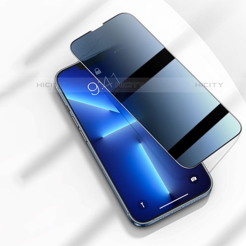 Apple iPhone 13用反スパイ 強化ガラス 液晶保護フィルム M03 アップル クリア