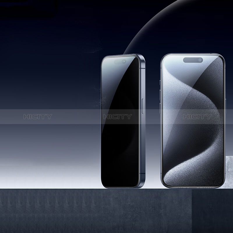 Apple iPhone 13用反スパイ 強化ガラス 液晶保護フィルム M04 アップル クリア