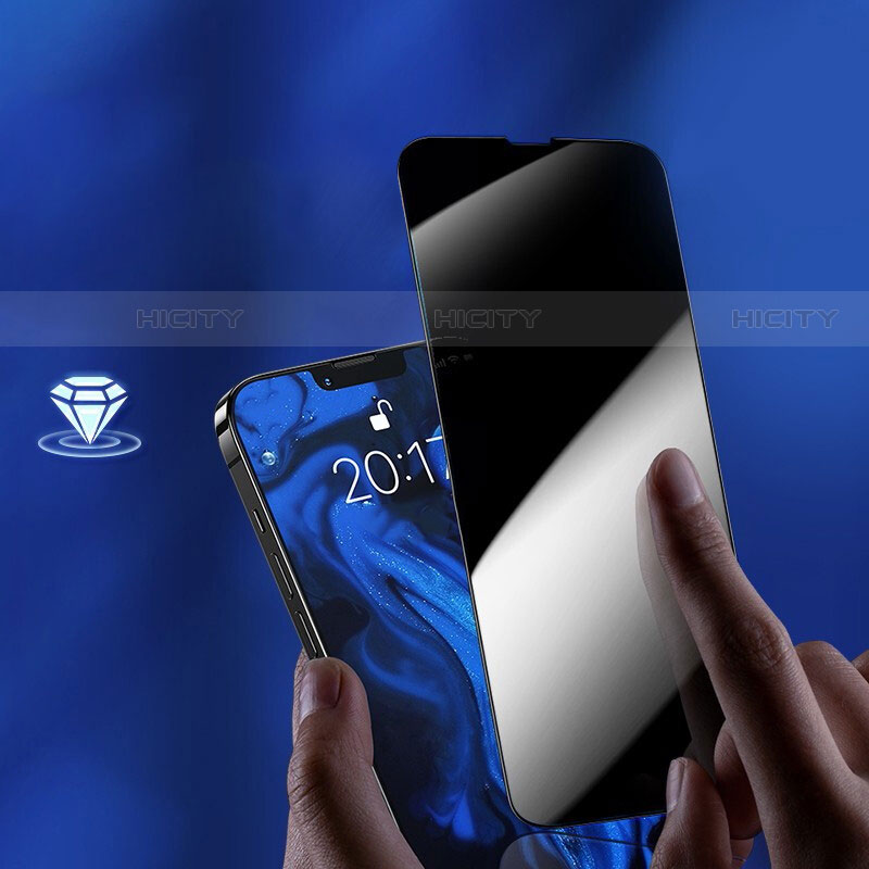 Apple iPhone 13用反スパイ 強化ガラス 液晶保護フィルム M09 アップル クリア