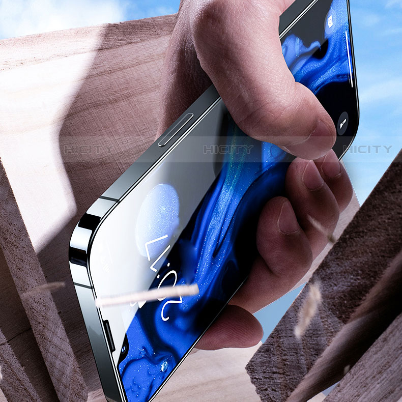 Apple iPhone 13用強化ガラス フル液晶保護フィルム F02 アップル ブラック