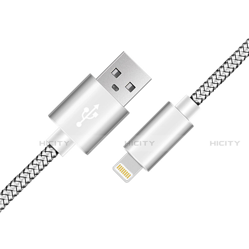 Apple iPhone 13 Mini用USBケーブル 充電ケーブル L07 アップル シルバー
