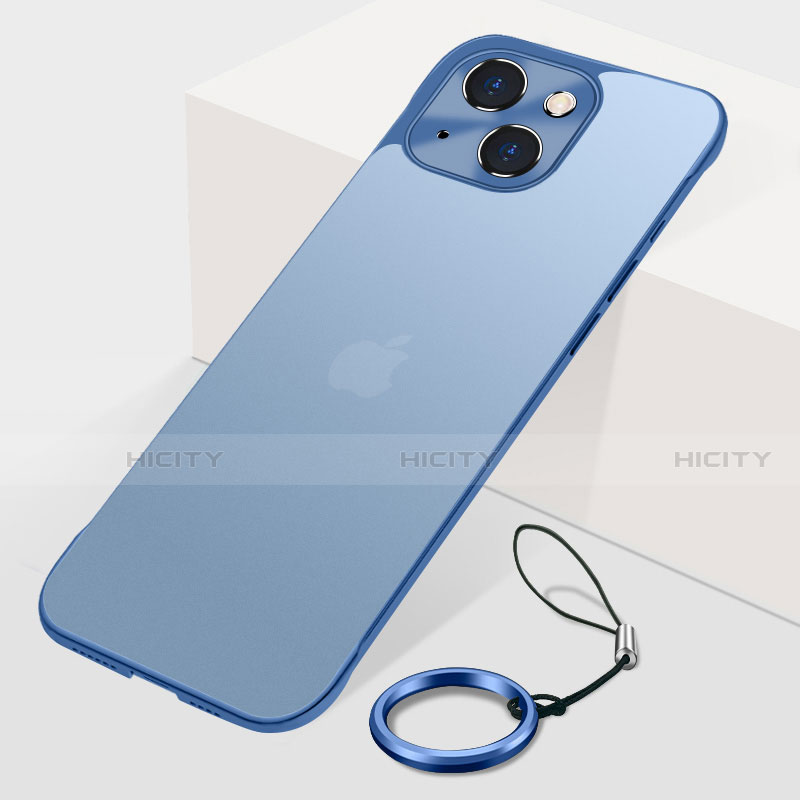 Apple iPhone 13 Mini用ハードカバー クリスタル クリア透明 H07 アップル ネイビー