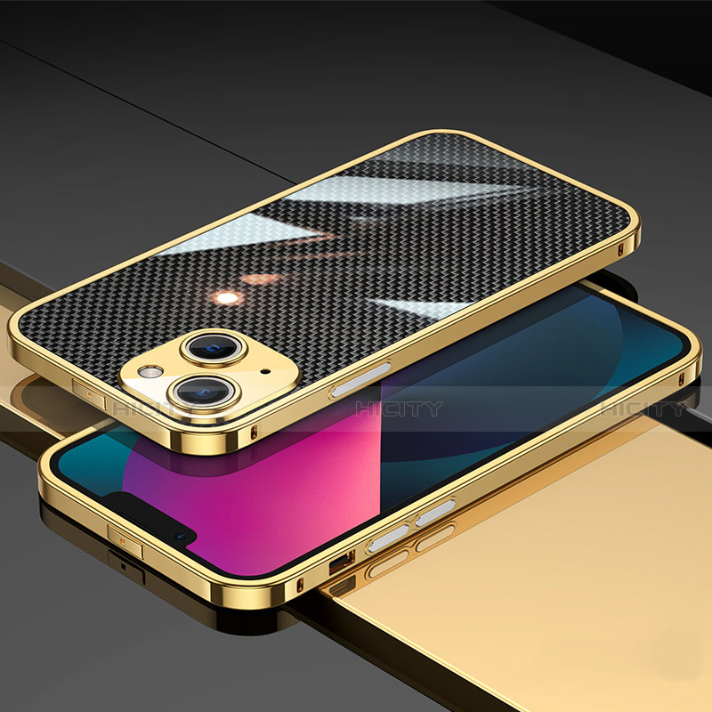 Apple iPhone 13 Mini用ケース 高級感 手触り良い アルミメタル 製の金属製 バンパー カバー A02 アップル 