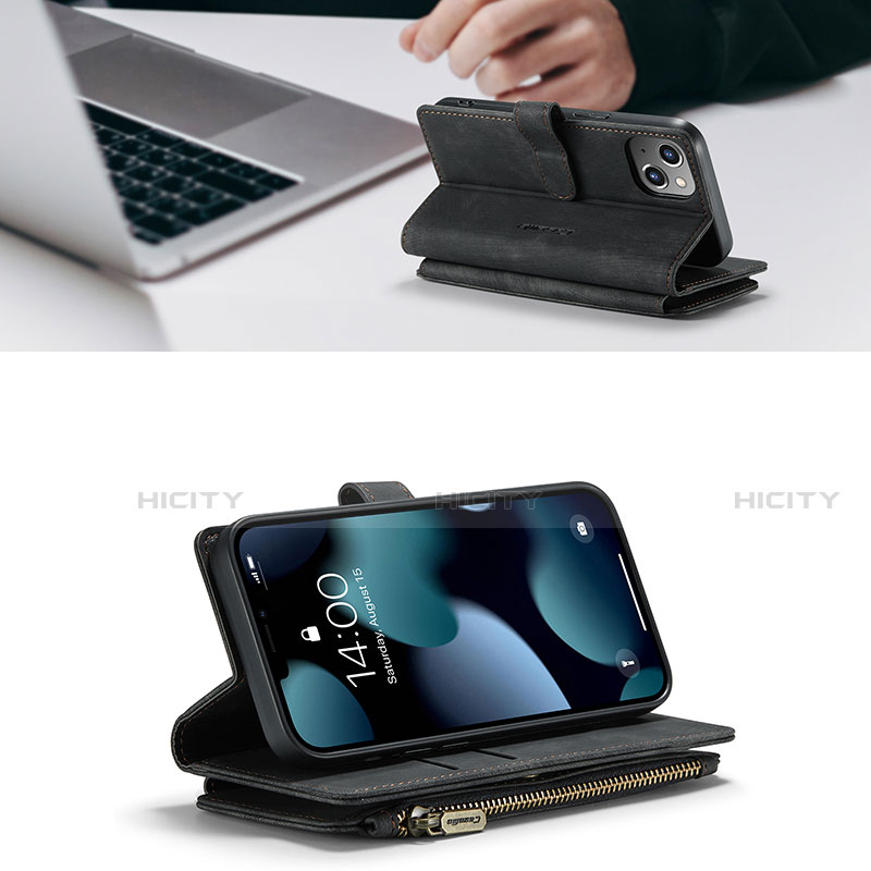 Apple iPhone 13 Mini用手帳型 レザーケース スタンド カバー H27 アップル