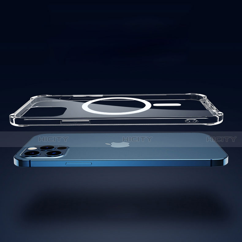 Apple iPhone 13 Pro用極薄ソフトケース シリコンケース 耐衝撃 全面保護 クリア透明 カバー Mag-Safe 磁気 Magnetic アップル クリア