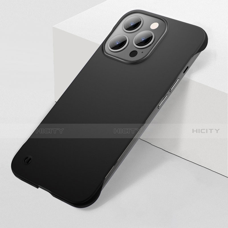 Apple iPhone 13 Pro用ハードケース プラスチック 質感もマット カバー M04 アップル ブラック