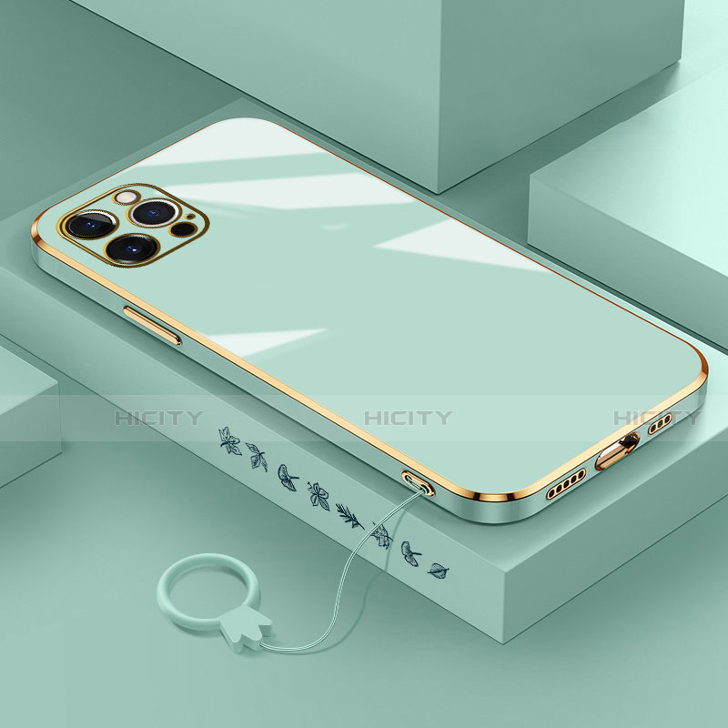 Apple iPhone 13 Pro用極薄ソフトケース シリコンケース 耐衝撃 全面保護 S03 アップル グリーン