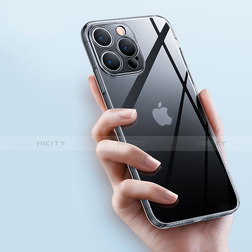 Apple iPhone 13 Pro用極薄ソフトケース シリコンケース 耐衝撃 全面保護 クリア透明 カバー アップル クリア