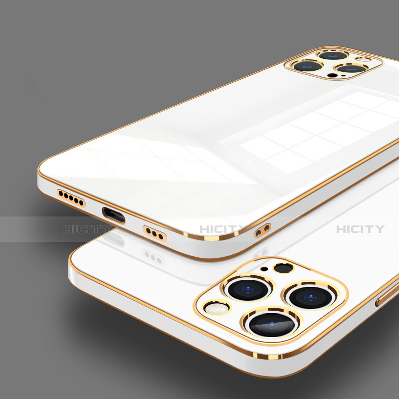 Apple iPhone 13 Pro用極薄ソフトケース シリコンケース 耐衝撃 全面保護 S06 アップル ホワイト