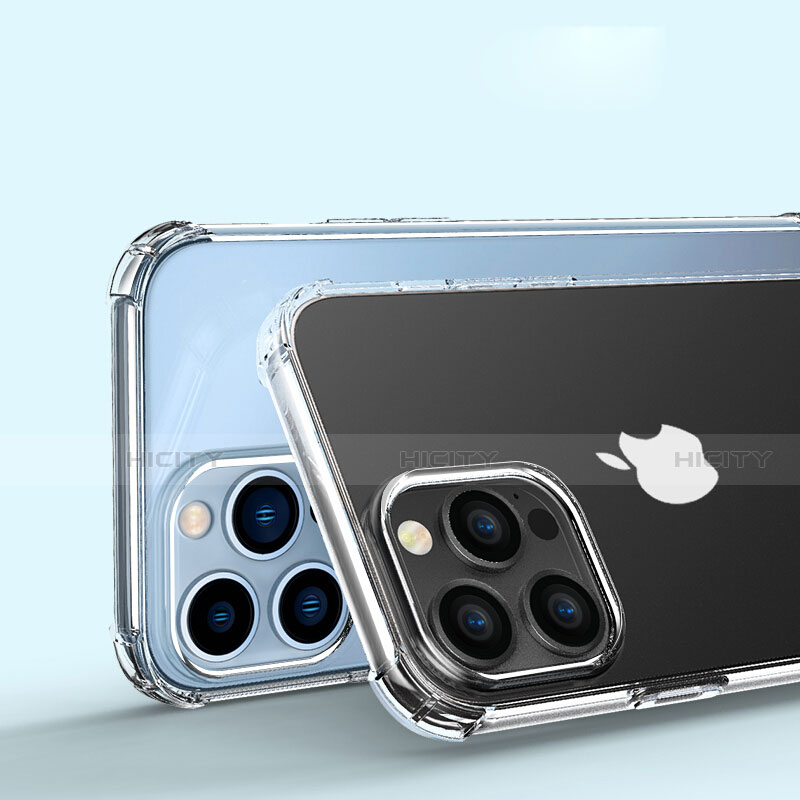 Apple iPhone 13 Pro用極薄ソフトケース シリコンケース 耐衝撃 全面保護 クリア透明 A02 アップル クリア