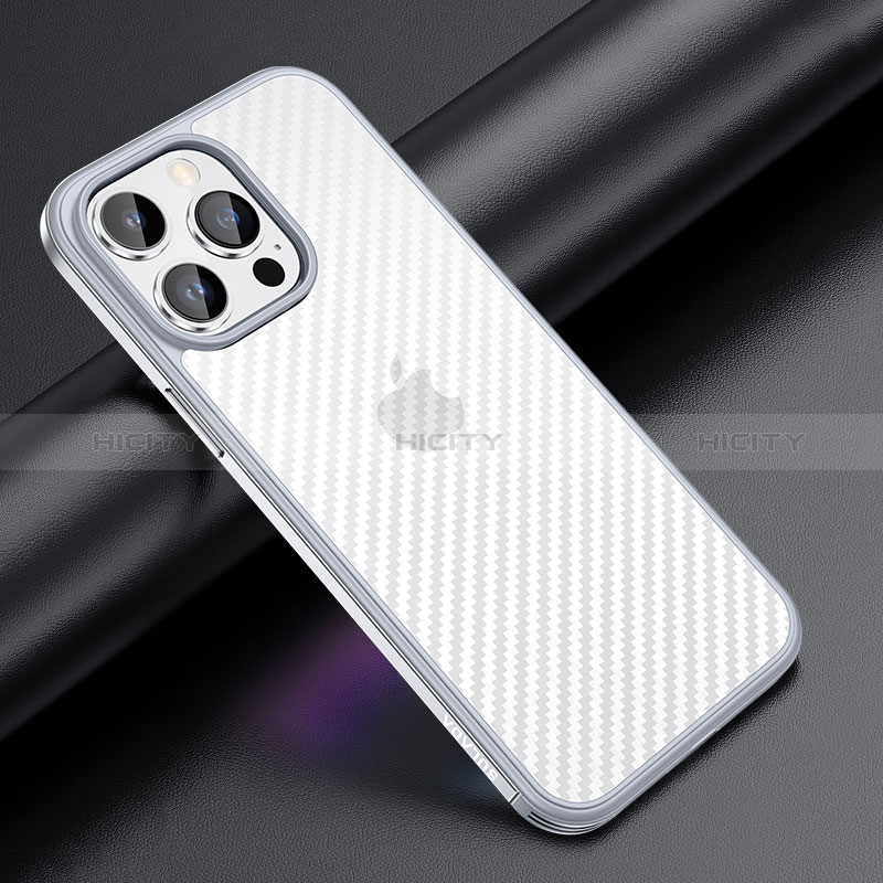 Apple iPhone 13 Pro用ハイブリットバンパーケース プラスチック 兼シリコーン カバー LD1 アップル シルバー