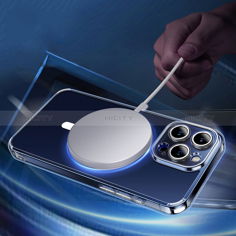 Apple iPhone 13 Pro用極薄ソフトケース シリコンケース 耐衝撃 全面保護 クリア透明 カバー Mag-Safe 磁気 Magnetic XD4 アップル クリア
