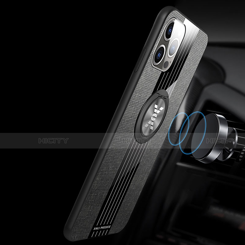 Apple iPhone 13 Pro用極薄ソフトケース シリコンケース 耐衝撃 全面保護 アンド指輪 マグネット式 バンパー Z01 アップル