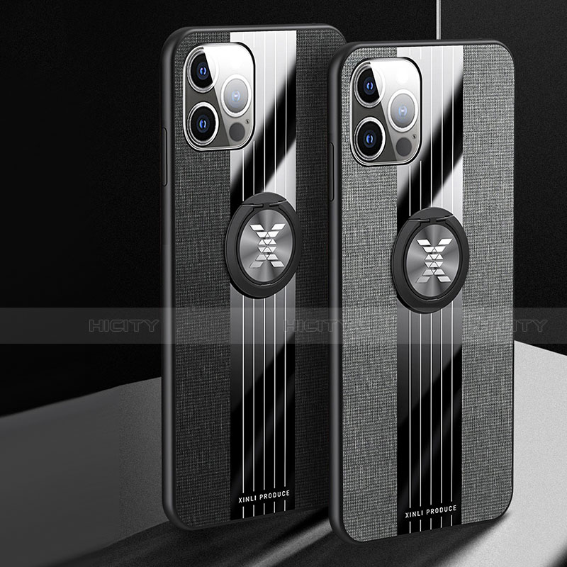 Apple iPhone 13 Pro用極薄ソフトケース シリコンケース 耐衝撃 全面保護 アンド指輪 マグネット式 バンパー Z01 アップル