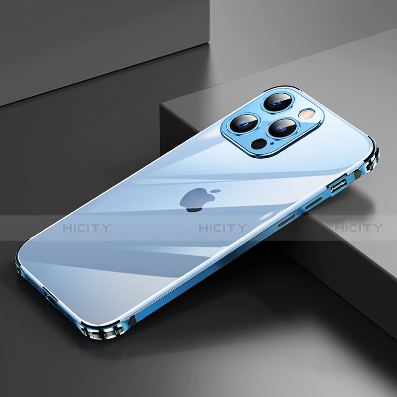 Apple iPhone 13 Pro用ケース 高級感 手触り良い アルミメタル 製の金属製 バンパー カバー A06 アップル 