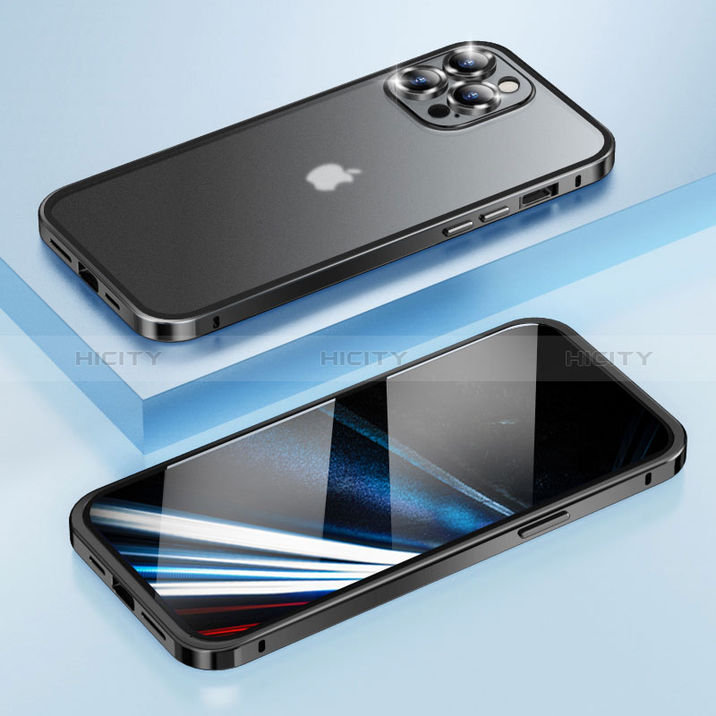Apple iPhone 13 Pro用ケース 高級感 手触り良い メタル兼プラスチック バンパー LF4 アップル 