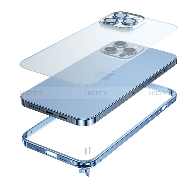 Apple iPhone 13 Pro用ケース 高級感 手触り良い メタル兼プラスチック バンパー QC3 アップル 