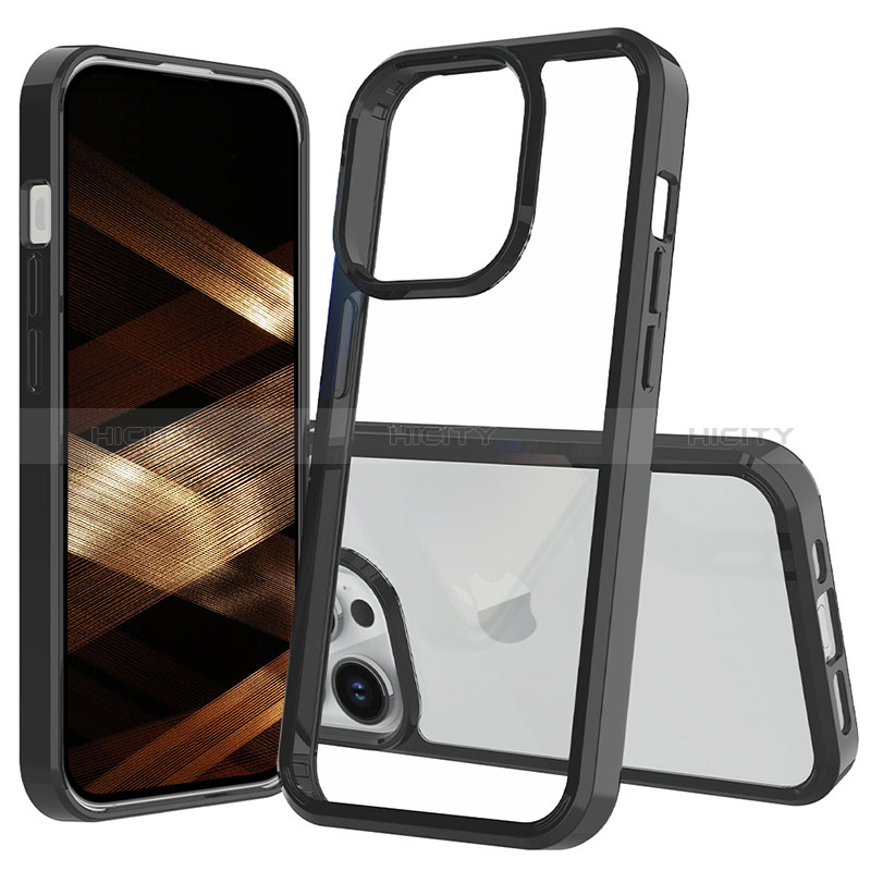 Apple iPhone 13 Pro用360度 フルカバー ハイブリットバンパーケース 透明 プラスチック カバー ZJ1 アップル 