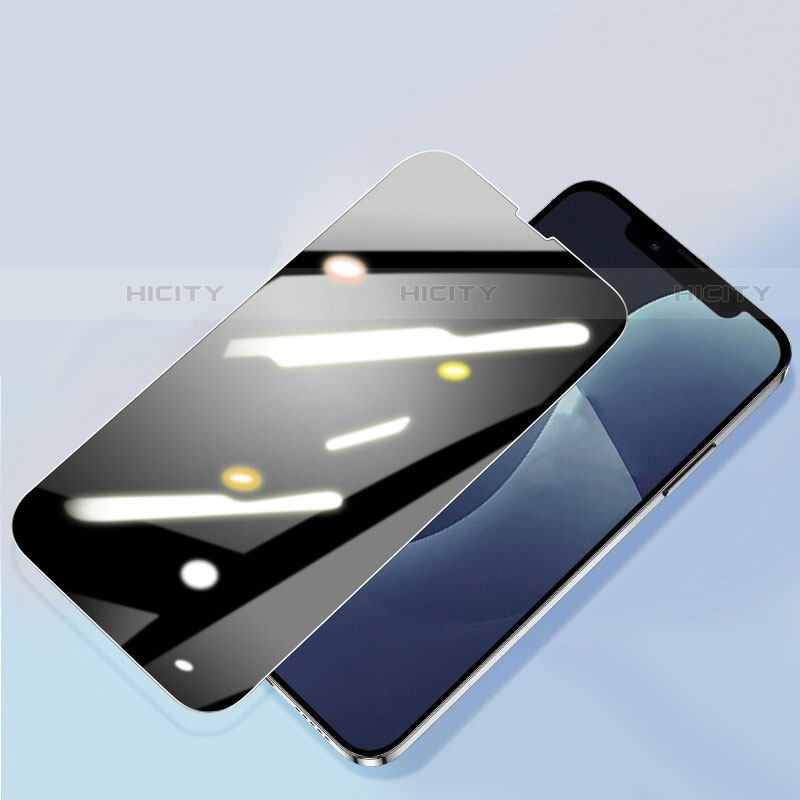 Apple iPhone 13 Pro用反スパイ 強化ガラス 液晶保護フィルム M09 アップル クリア