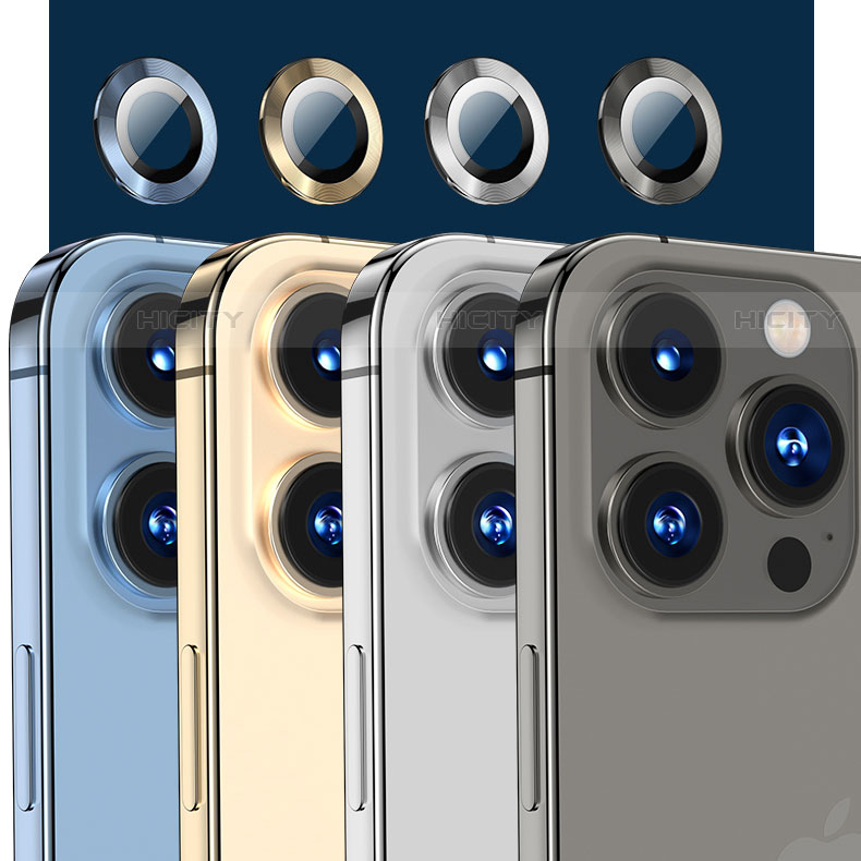 Apple iPhone 13 Pro用強化ガラス カメラプロテクター カメラレンズ 保護ガラスフイルム C08 アップル 