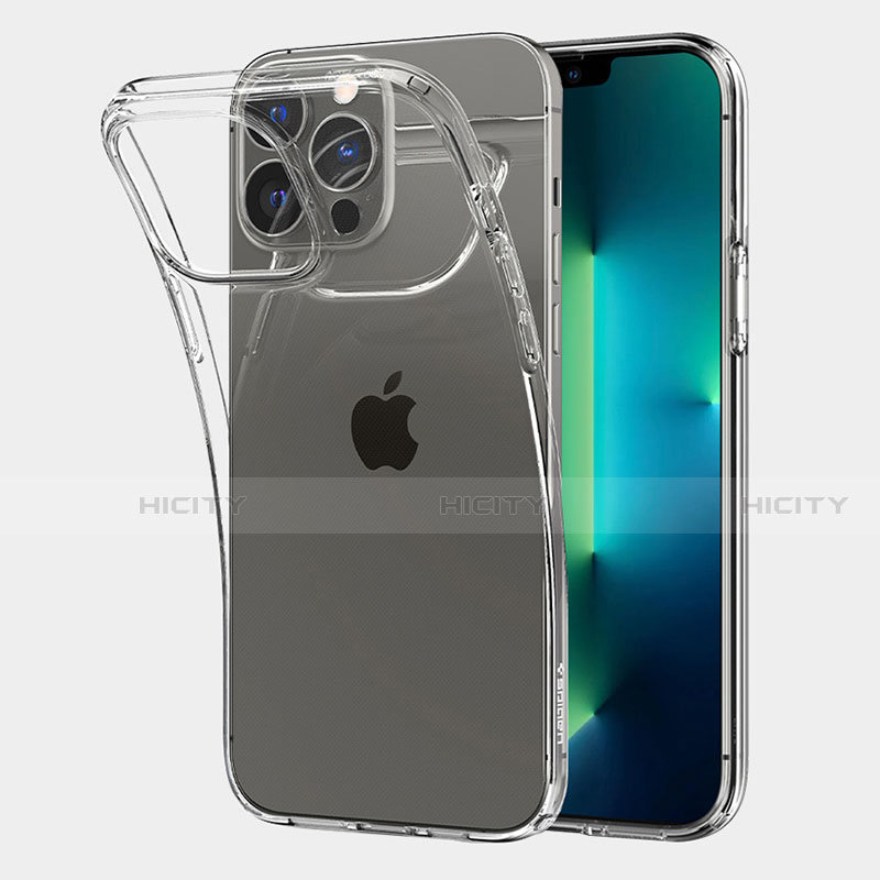 Apple iPhone 13 Pro Max用極薄ソフトケース シリコンケース 耐衝撃 全面保護 クリア透明 A06 アップル クリア
