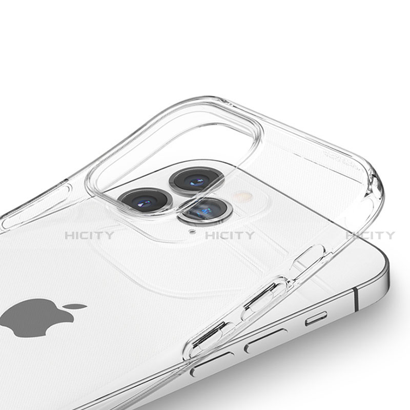 Apple iPhone 13 Pro Max用極薄ソフトケース シリコンケース 耐衝撃 全面保護 クリア透明 A06 アップル クリア