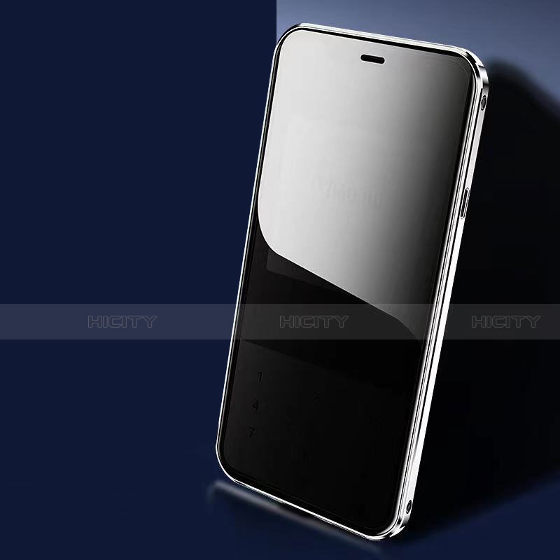Apple iPhone 13 Pro Max用ケース 高級感 手触り良い アルミメタル 製の金属製 360度 フルカバーバンパー 鏡面 カバー M06 アップル 