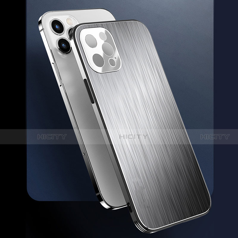 Apple iPhone 13 Pro Max用ケース 高級感 手触り良い アルミメタル 製の金属製 カバー M02 アップル 