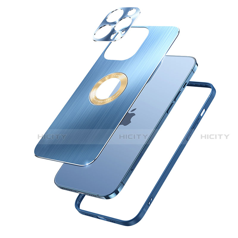 Apple iPhone 13 Pro Max用ケース 高級感 手触り良い アルミメタル 製の金属製 カバー M08 アップル