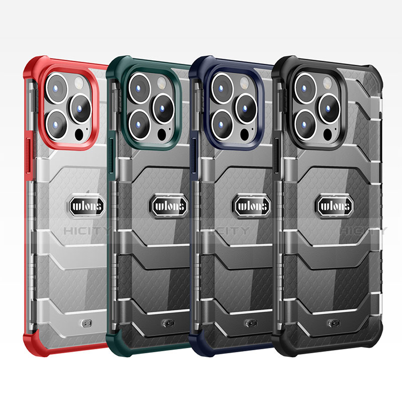 Apple iPhone 13 Pro Max用ハイブリットバンパーケース プラスチック 兼シリコーン カバー 前面と背面 360度 フル U02 アップル