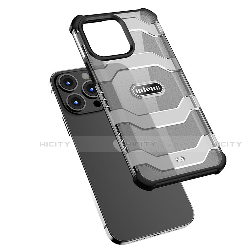 Apple iPhone 13 Pro Max用ハイブリットバンパーケース プラスチック 兼シリコーン カバー 前面と背面 360度 フル U02 アップル