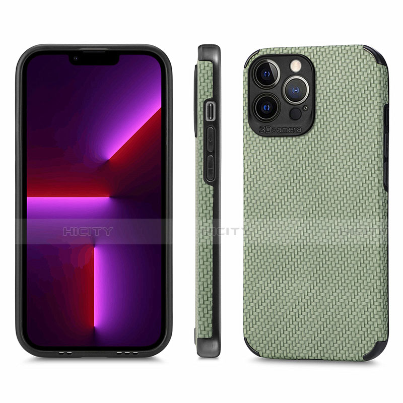 Apple iPhone 13 Pro Max用ハイブリットバンパーケース プラスチック 兼シリコーン カバー 前面と背面 360度 フル U04 アップル