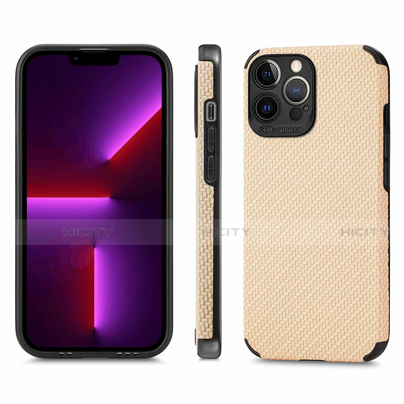 Apple iPhone 13 Pro Max用ハイブリットバンパーケース プラスチック 兼シリコーン カバー 前面と背面 360度 フル U04 アップル