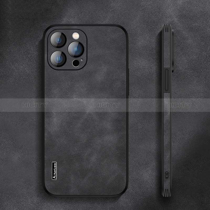 Apple iPhone 13 Pro Max用ケース 高級感 手触り良いレザー柄 AT3 アップル 