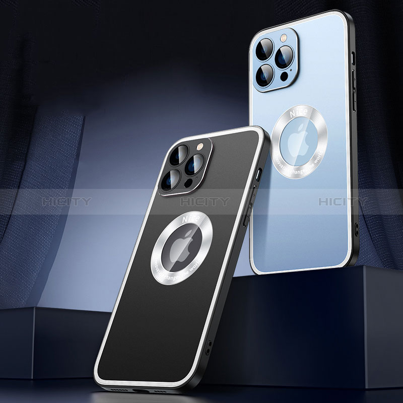 Apple iPhone 13 Pro Max用ケース 高級感 手触り良い アルミメタル 製の金属製 兼シリコン カバー Mag-Safe 磁気 Magnetic JL4 アップル 