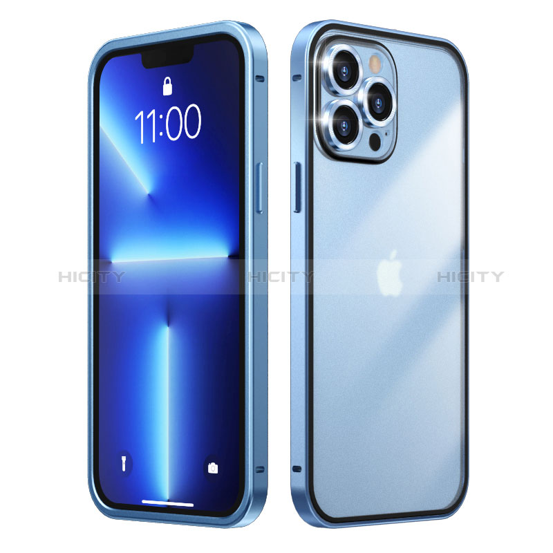 Apple iPhone 13 Pro Max用ケース 高級感 手触り良い メタル兼プラスチック バンパー LF3 アップル