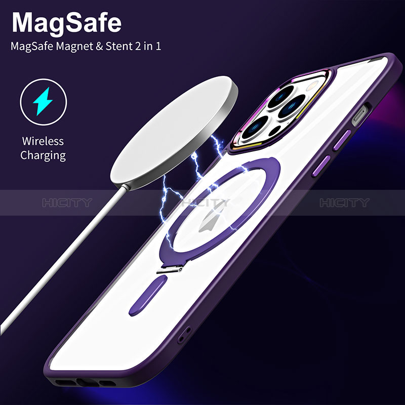 Apple iPhone 13 Pro Max用極薄ソフトケース シリコンケース 耐衝撃 全面保護 クリア透明 カバー Mag-Safe 磁気 Magnetic SD1 アップル 