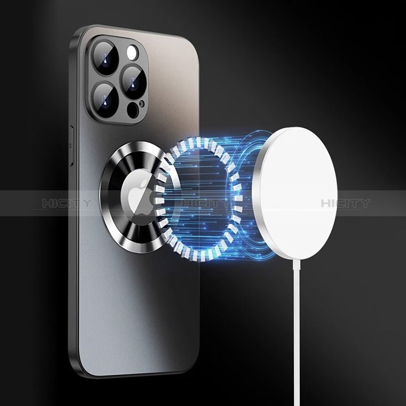Apple iPhone 13 Pro Max用ハイブリットバンパーケース プラスチック 鏡面 カバー Mag-Safe 磁気 Magnetic アップル 
