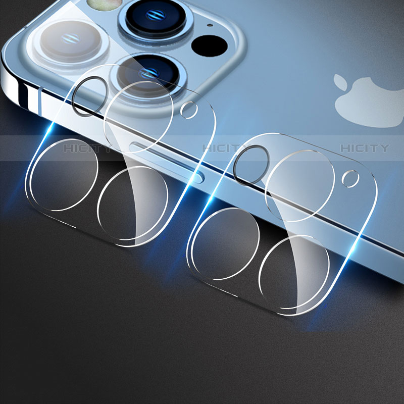 Apple iPhone 13 Pro Max用強化ガラス カメラプロテクター カメラレンズ 保護ガラスフイルム C02 アップル クリア