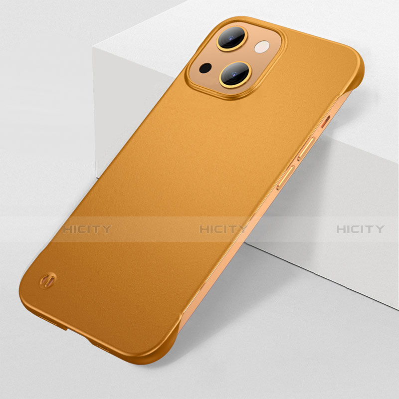 Apple iPhone 14用ハードケース プラスチック 質感もマット カバー M04 アップル ゴールド