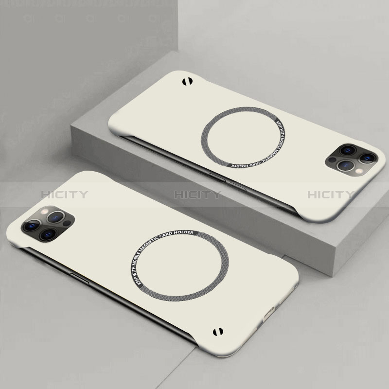 Apple iPhone 14用ハードケース プラスチック 質感もマット カバー Mag-Safe 磁気 Magnetic P01 アップル ホワイト