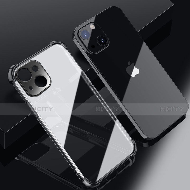 Apple iPhone 14用極薄ソフトケース シリコンケース 耐衝撃 全面保護 クリア透明 H06 アップル 