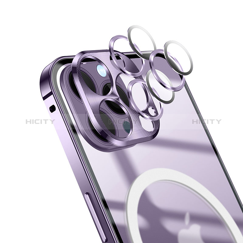 Apple iPhone 14用ケース 高級感 手触り良い メタル兼プラスチック バンパー Mag-Safe 磁気 Magnetic LK1 アップル 
