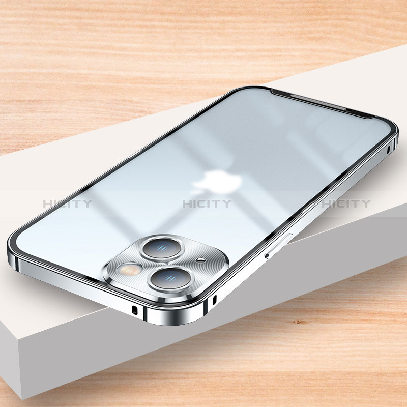 Apple iPhone 14用ケース 高級感 手触り良い メタル兼プラスチック バンパー LK2 アップル 